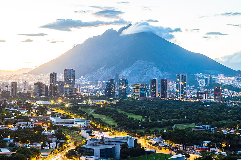 aerial view of Monterrey